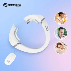 Booster Electric Pulse Neck Massager for Pain Relief Health Care, Cordless Deep Tissue Tens Neck Muscle Massage Apparatus