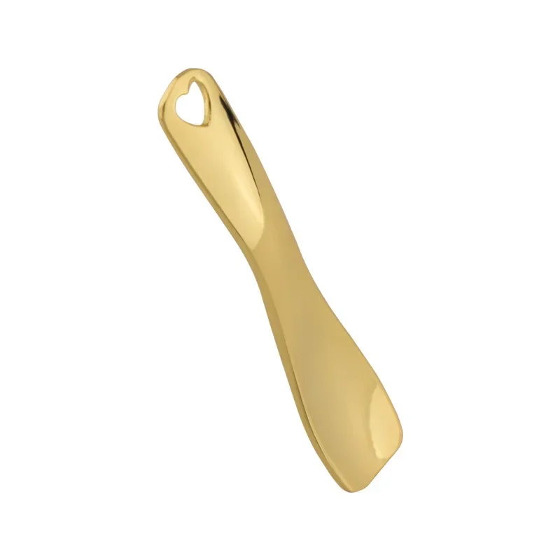 Espátula de maquillaje de Metal, cuchara curva de aleación de Zinc, máscara Facial, crema para ojos, cepillo para mezclar, Mini cuchara, palo, herramienta cosmética de belleza para el cuidado de la piel
