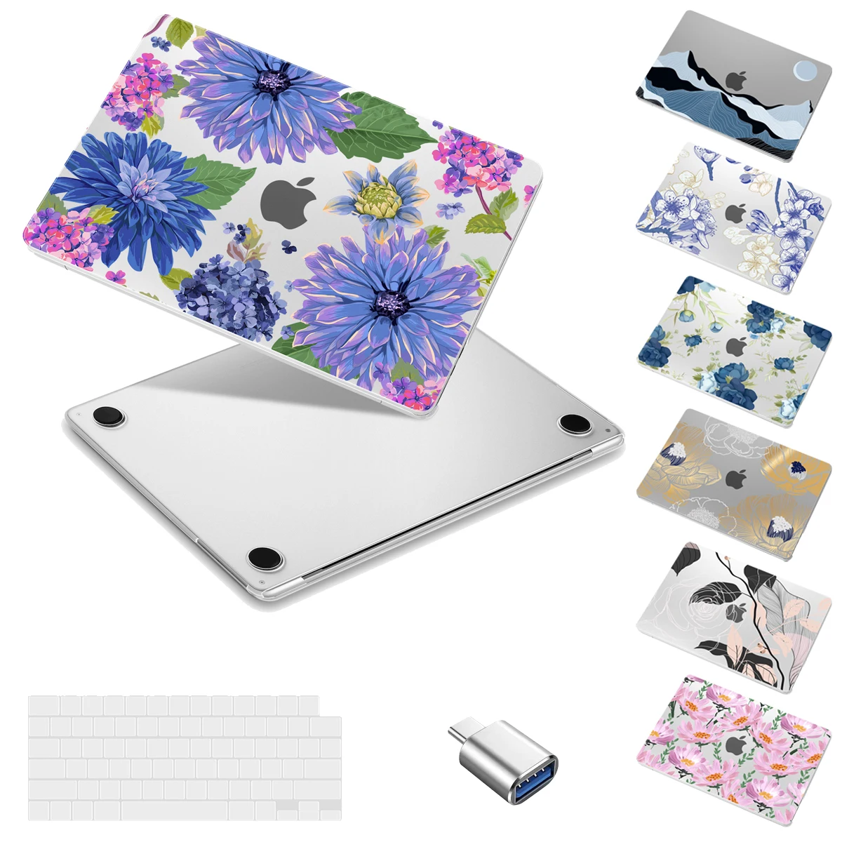 Batianda case For Macbook 2024 M4 M3 M2 M1 Chip Air 13 15 A3403 A3112 A3401 A3113 A3114 A2941 A2681 Pro 13 14 16 inch Print Case