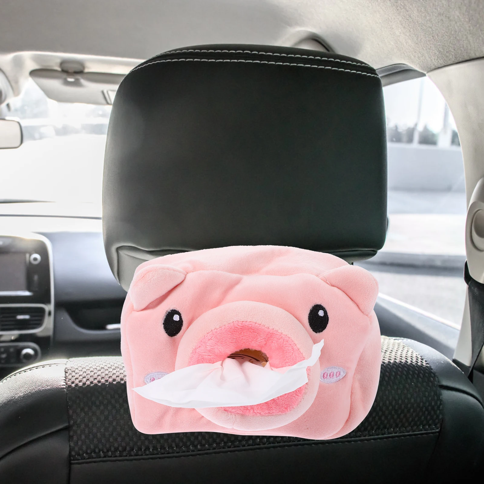 

Cute Cartoon Animal Tissue Box Cover Exquisite Design Smooth Pulling Paper Towel Container for Living Room Car