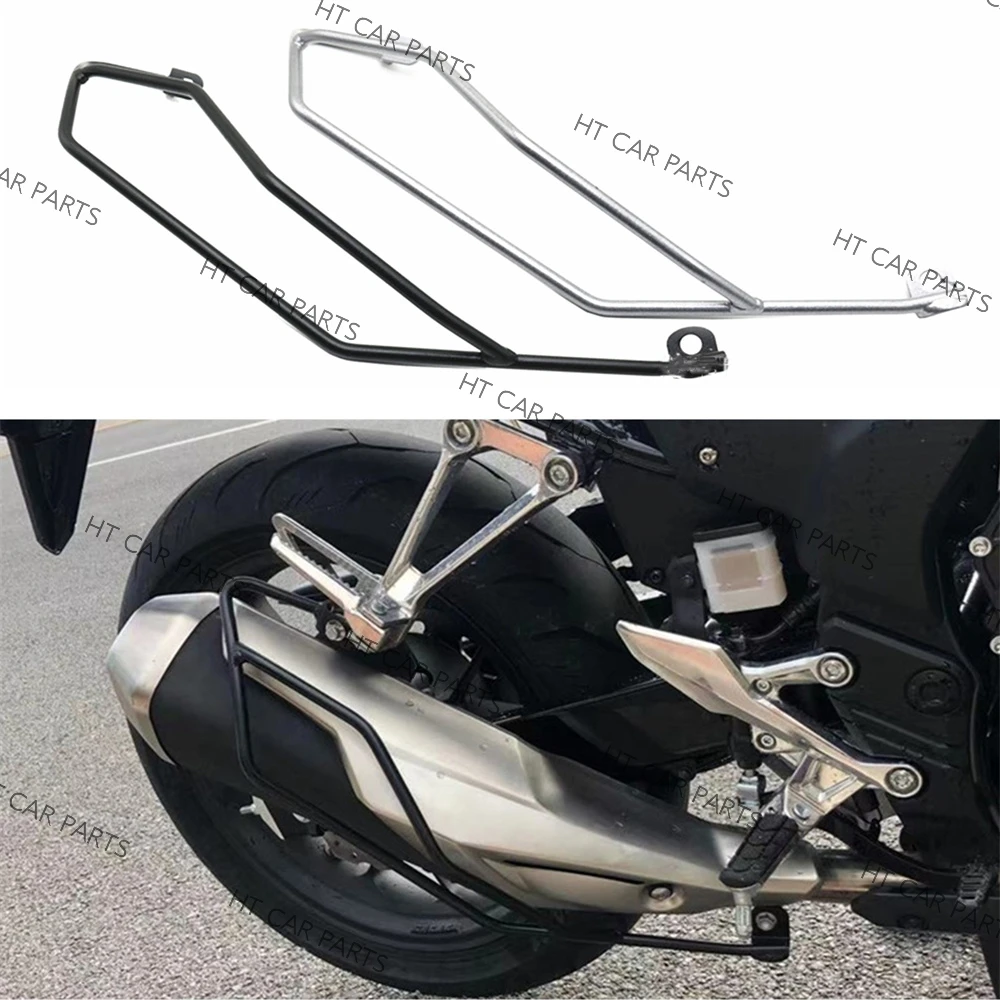 1x Motorcycle Exhaust Pipe Guard Crash Bar Protector For Honda CB500X  2019-2023 2019 2020 2021 2022 2023