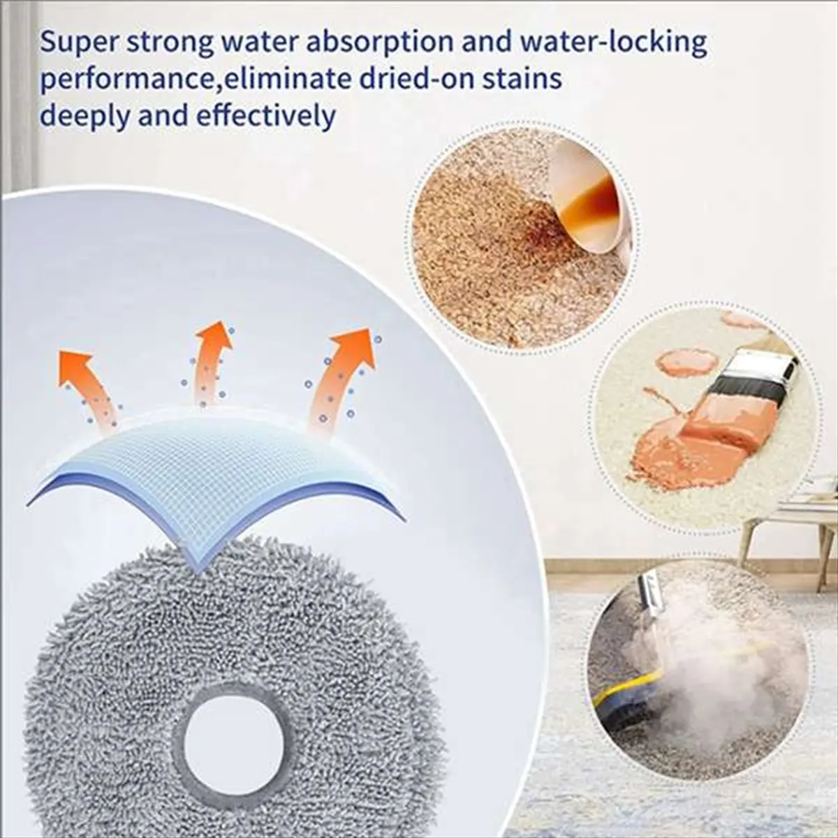 DT34 9 Pcs for Proscenic M9 Sweeping Machine Accessories Main Side Brush Mop Filter Dust Bags - view 6