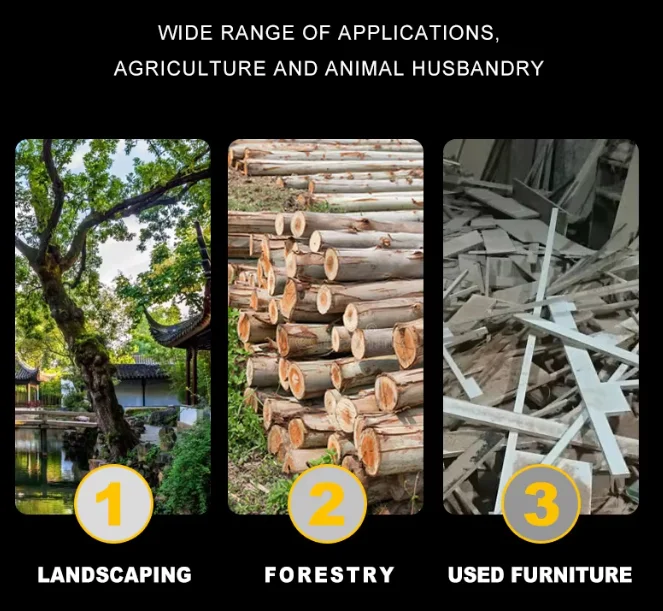Hot Selling Hydraulic Feeding Diesel  Wood Chipper Shredder Machine