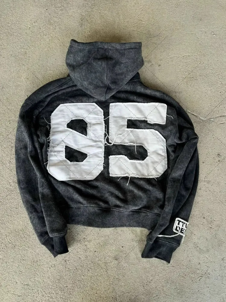 Street Sle Y2K Coppia con cappuccio American Retro Camouflage Print Zipper Jaet Personalizzato Trendy Brand Cross-Border Long S...