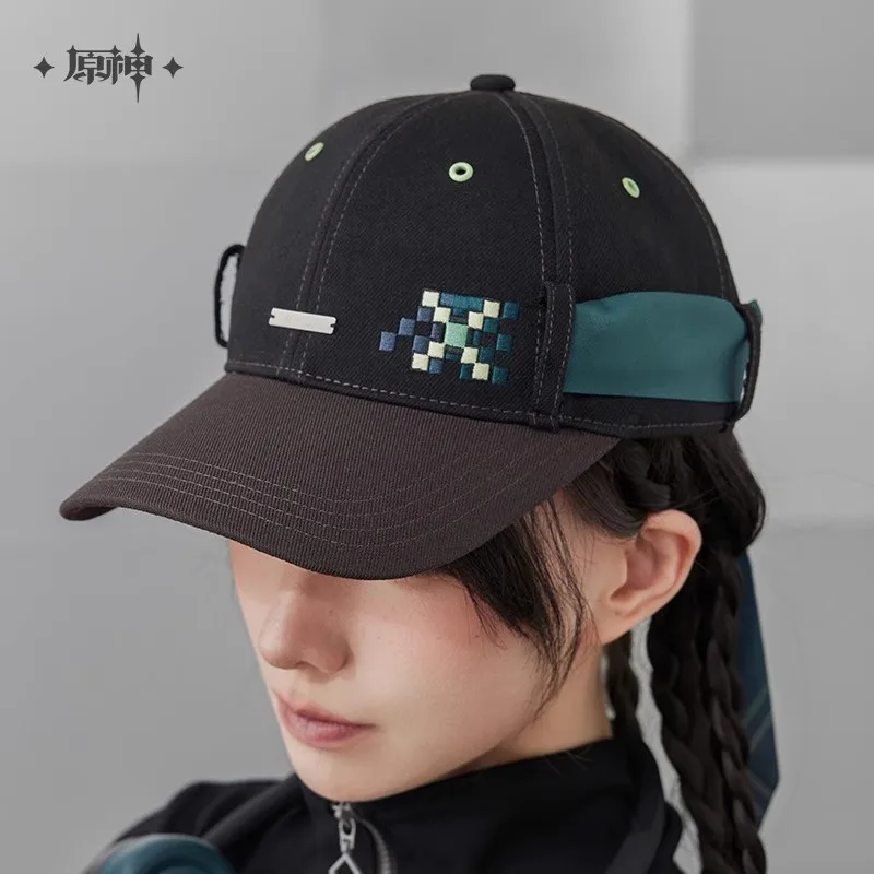 miHoYo Gioco Ufficiale Kinich Cappello Genshin Impact Kinich Tema Paglia Denim Berretto da baseball Accessori di abbigliamento Cosplay Regalo di Halloween