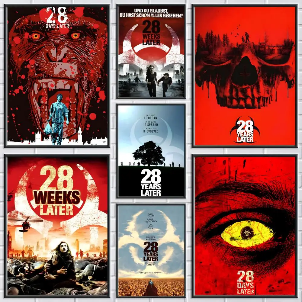 

28 Years Later Painting Calligraphy Canvas Poster: Crease Free Waterproof Durable All Space Wall Decor