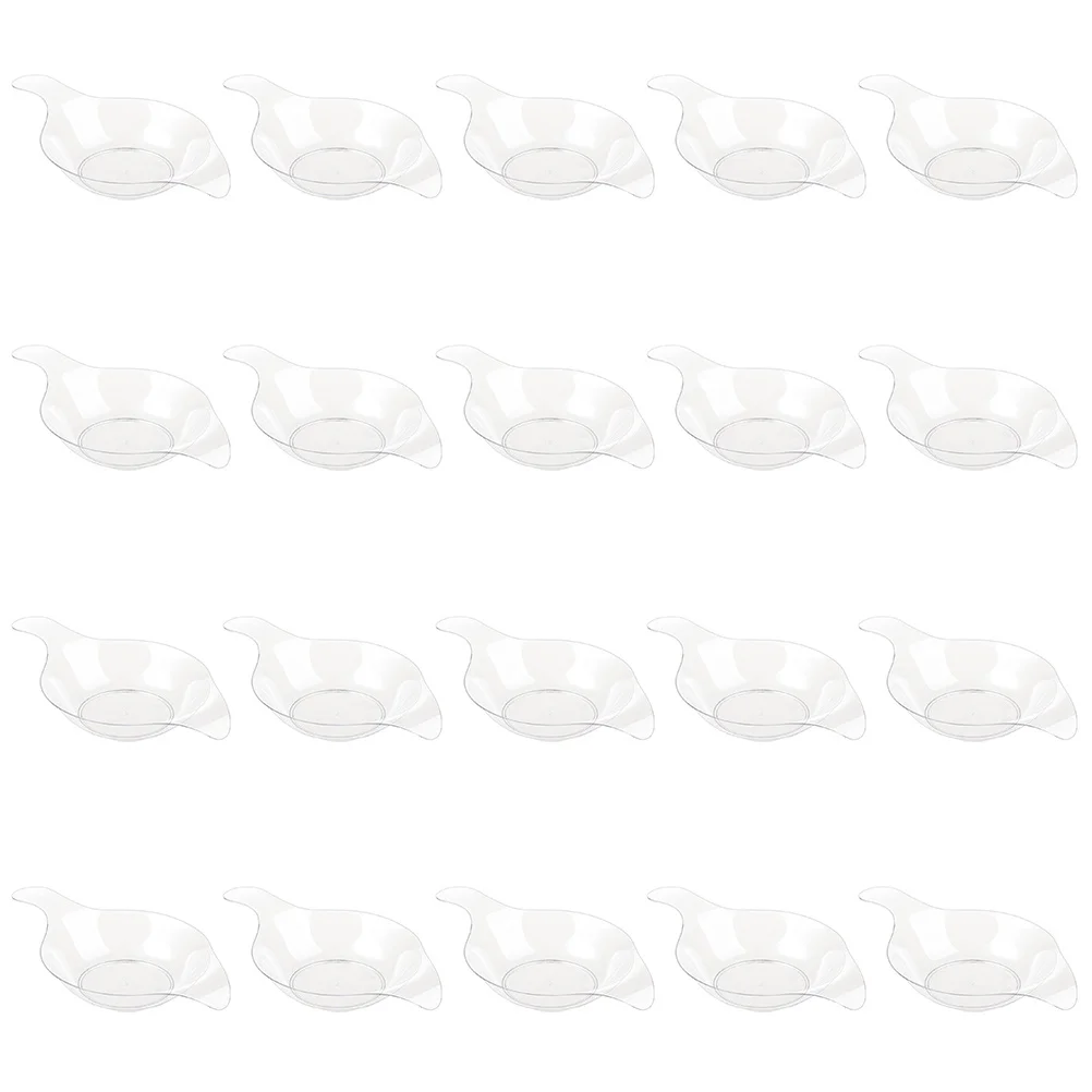 

50pcs Plastic Sauce Cups Clear Small Vinegar Box For Baking Dessert Serving Disposable Food Storage Container Kitchen Bar Tool