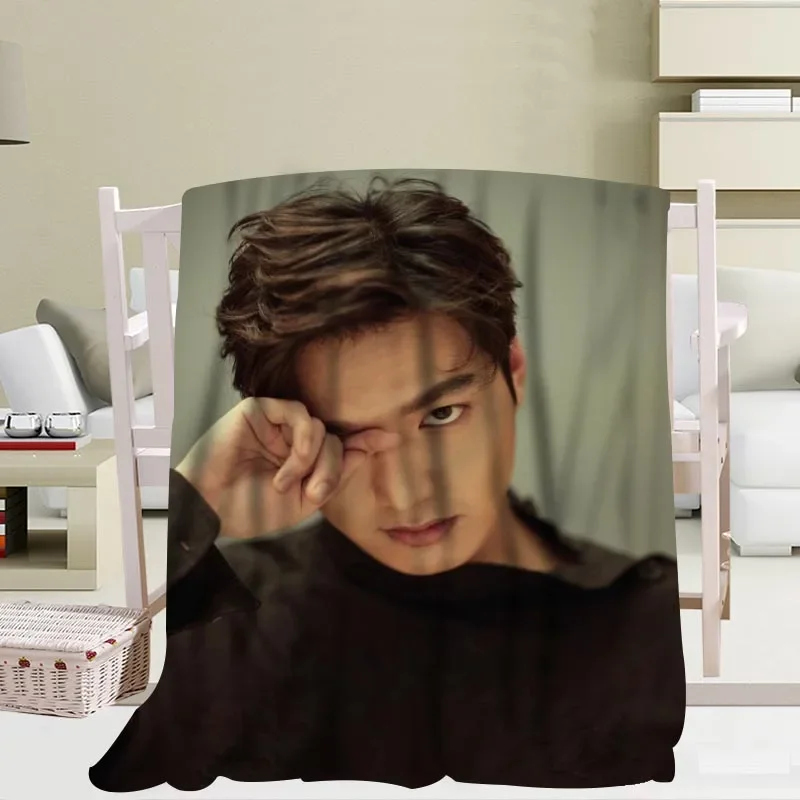 Custom Kpop Lee Min Ho coperta TR/flanella coperta in tessuto in pile decorazione di capodanno confortevole calda camera da letto Super morbida