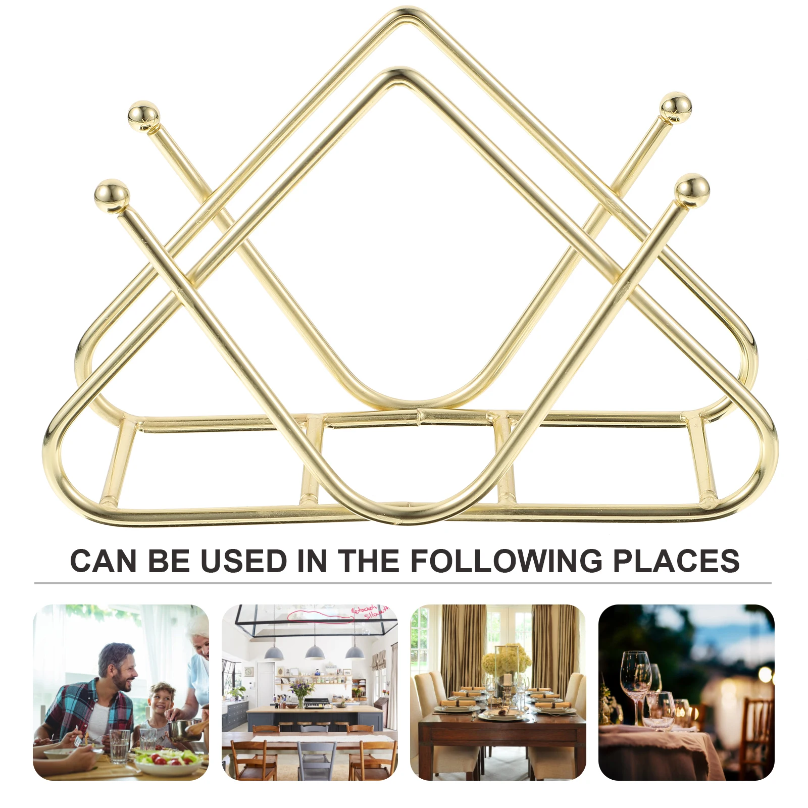 

Wrought Iron Napkin Holder Tissue St Metal Desktop Decor Kitchen Restaurant Banquet Party Home Storage Accessories