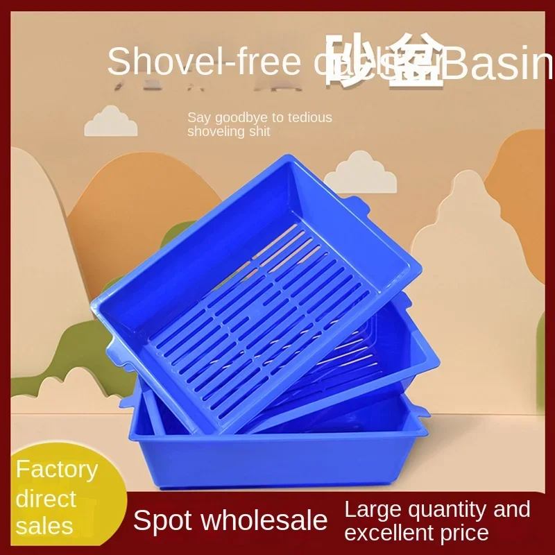 Plastic Extra-Large Cat Litter Box, Extra-Large Anti-Splash, Extra-Large And Huge Cat Litter Box, Cat Toilet, No Shoveling, Fold