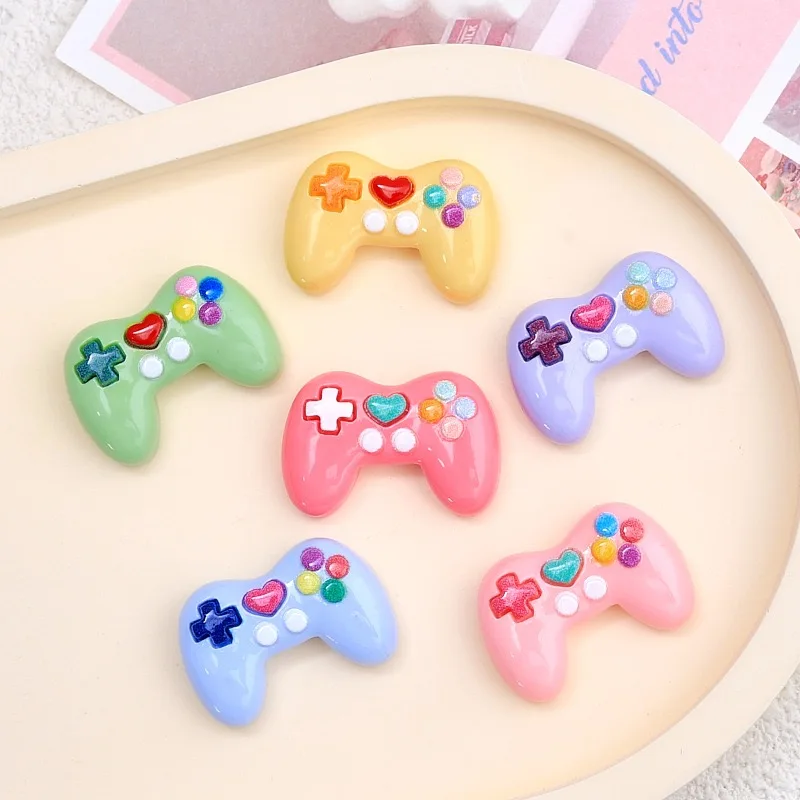 10PCS Gamepad Series Resin Flatback Cabochon For Hairpin Scrapbooking DIY Phone Decoration Accessories
