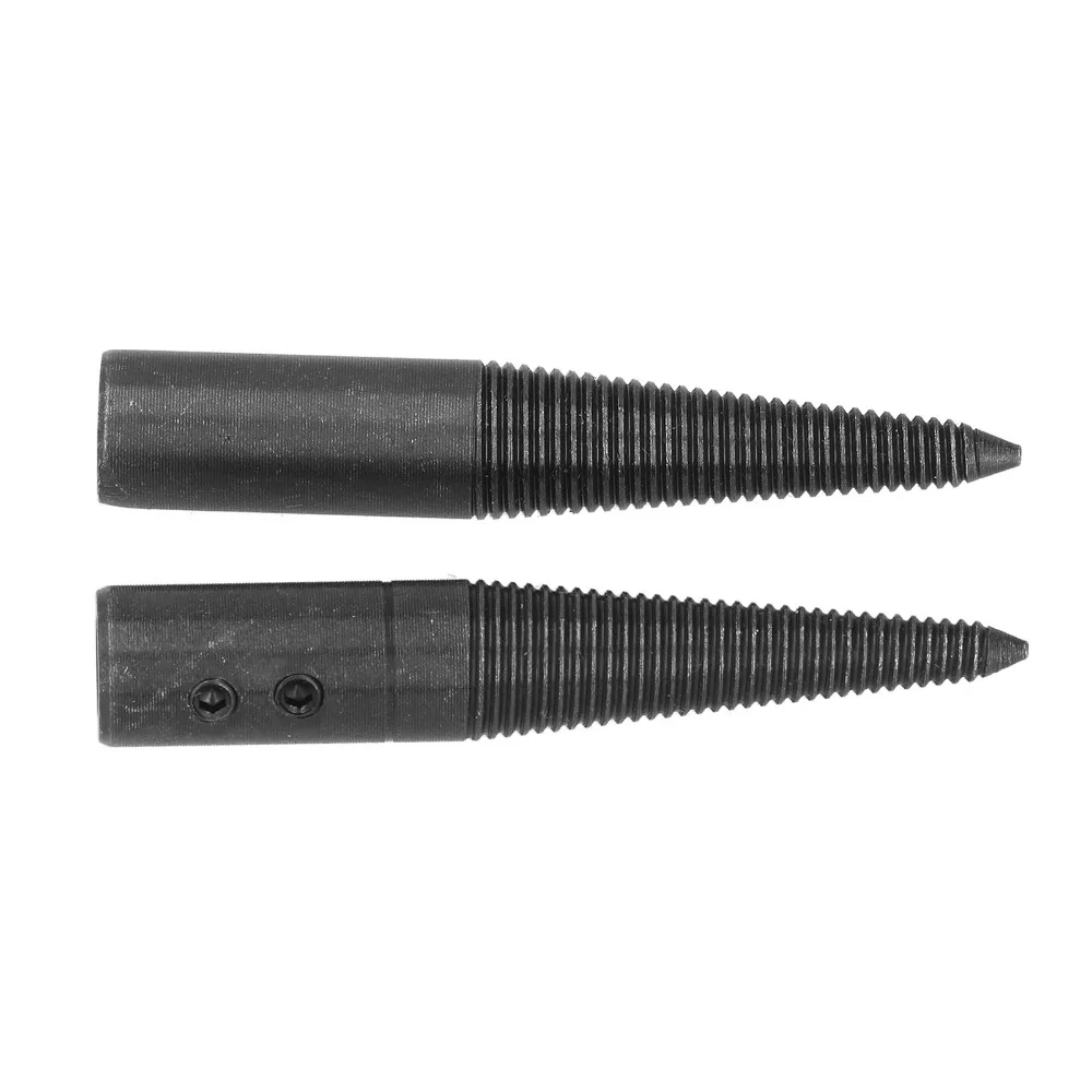 

3 PCS Tapered Spindle Adapter Steel Black Anodized Polishing Connecting Rod Left and Right Polishing Shaft