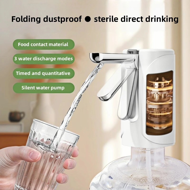 

Foldable Portable Electric Water Pump Automatic Water Dispenser Kitchen Office Outdoor Drink Dispenser Wine Extractor