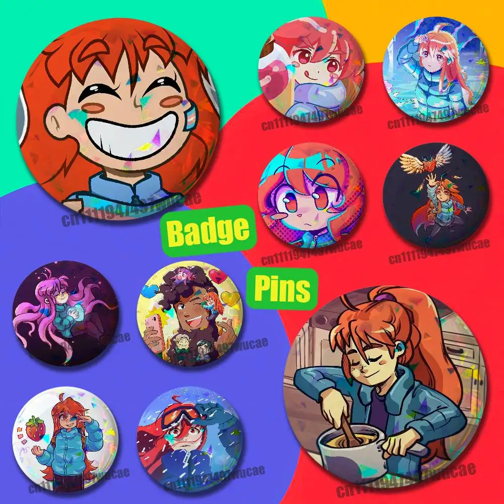 For Badeline Madeline Celeste Badge Case Custom Pin Insignia Emblem Round 25mm Brooch Button Laser Cover