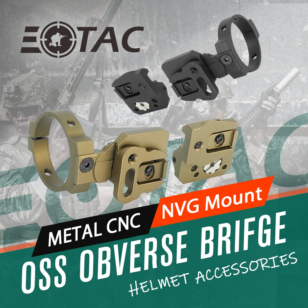 2024 New NVG Mount Hunting Obverse Helmet Mount OSS KVC for PVS-14  Conversion Adapter RQE Universal Bridge Mounting Base