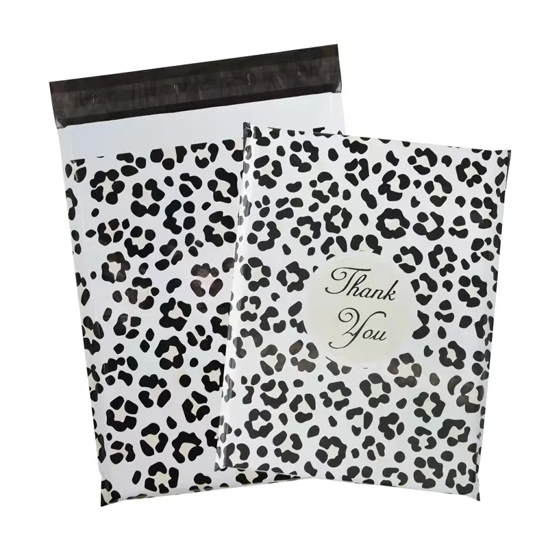 50Pcs/Lots PE Leopard Print Printing Express Bags Packaging Shipping Bags Waterproof Poly Mailer Bags Plastic Packaging Bag