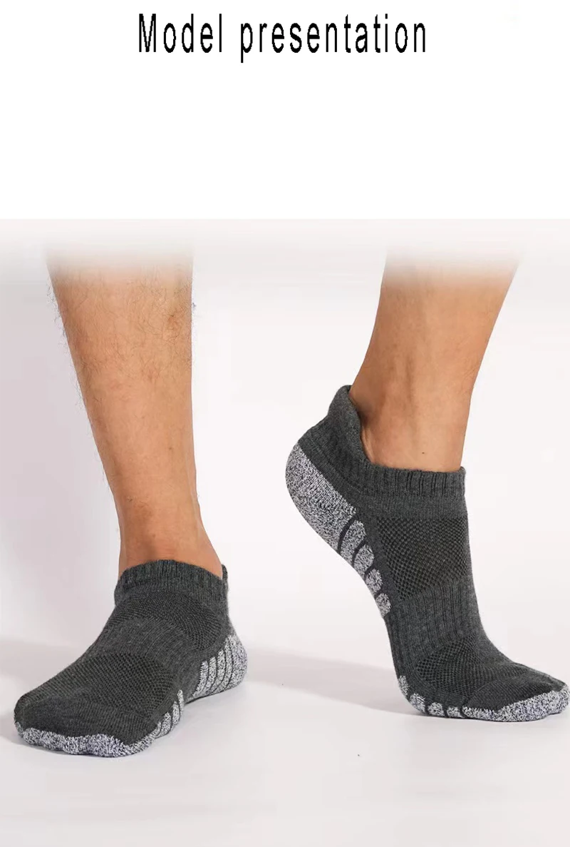 3/1Pairs Sport Ankle Socks Athletic Low-cut Sock Thick Knit Sock Outdoor Fitness Breathable Quick Dry Wear-resistant Warm Socks