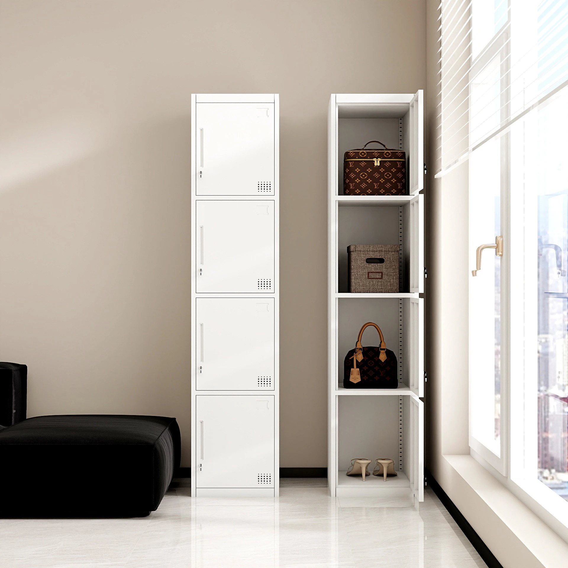 

Современные стальные шкафчики для хранения Homniture, отдельно стоящие, для школ, больниц и гостиниц