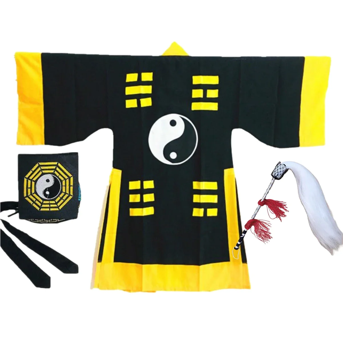 2025 Halloween Costume taoïste pour homme, robe adulte, exorcisme, fantôme attrapant, tenue Bagua, Halloween, cosplay, taoïste