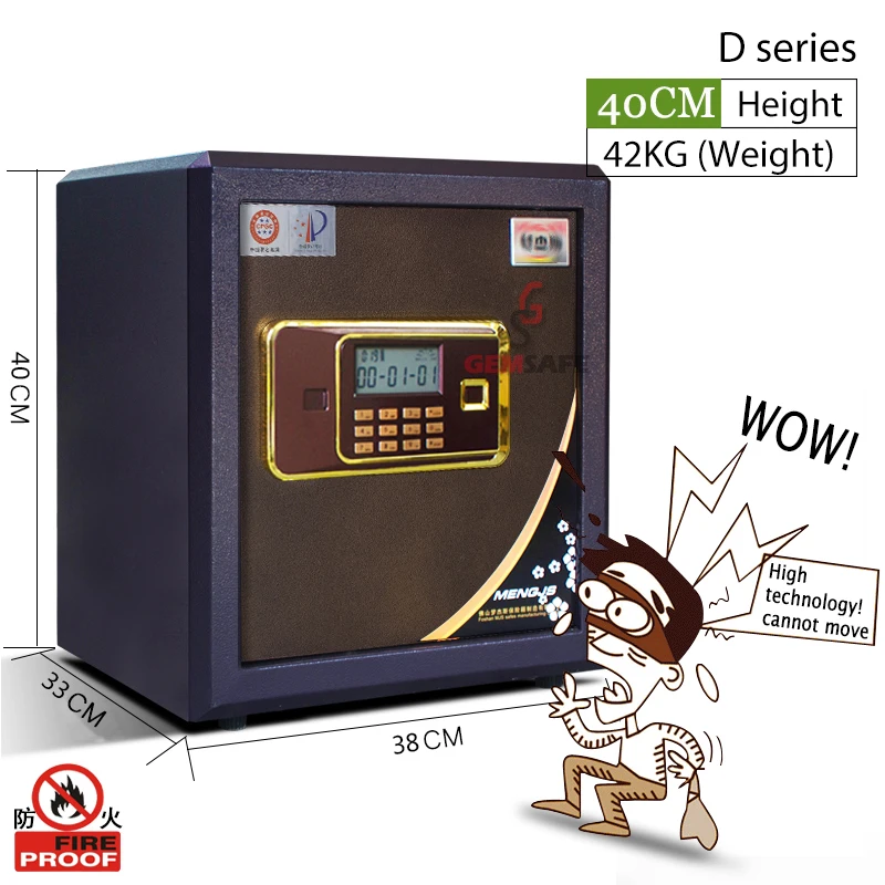 D-400 (GEMSAFE) Security Digital Safe,digital Password Electronic Fireproof Safe,home Safe Cabinet