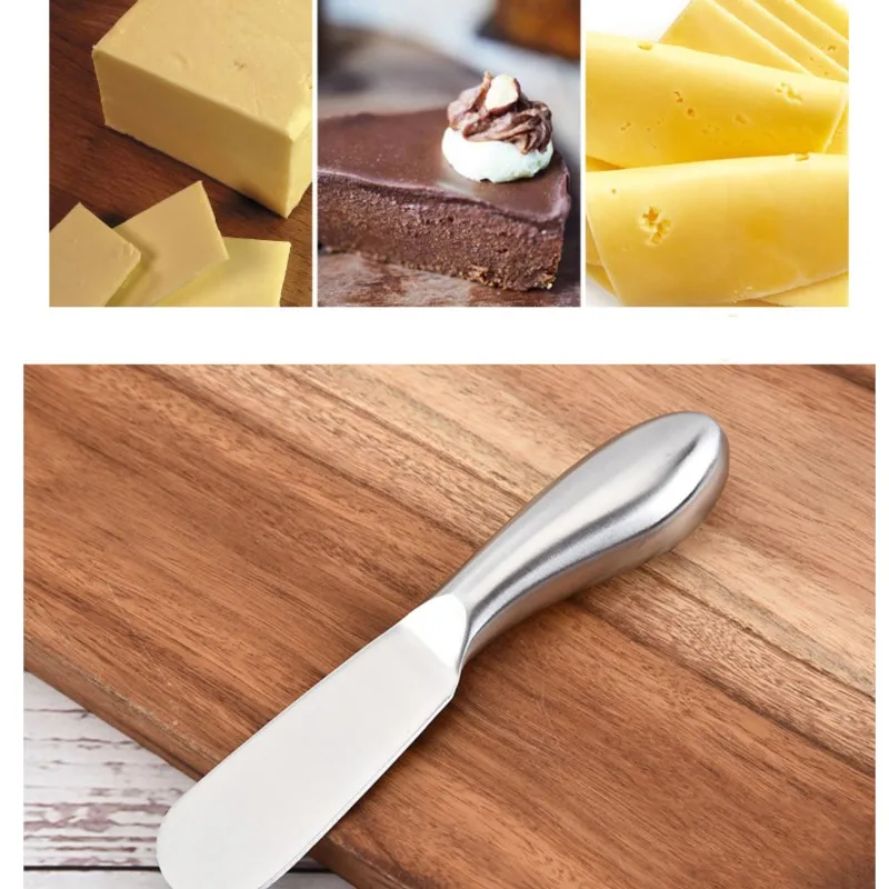 Stainless Steel Butter Cutter Cheese Jam Spreaders Wipe Cream Cutter Utensil Multifunction Butter BreadKnife Kitchen Gadget