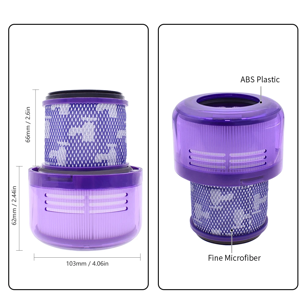 Post Filter Compatible with Dyson SV16 Outsize V15 Outsize V11 Outsize+ Outsize Origin+ Absolute+ Vacuum Cleaner Part 970422-01