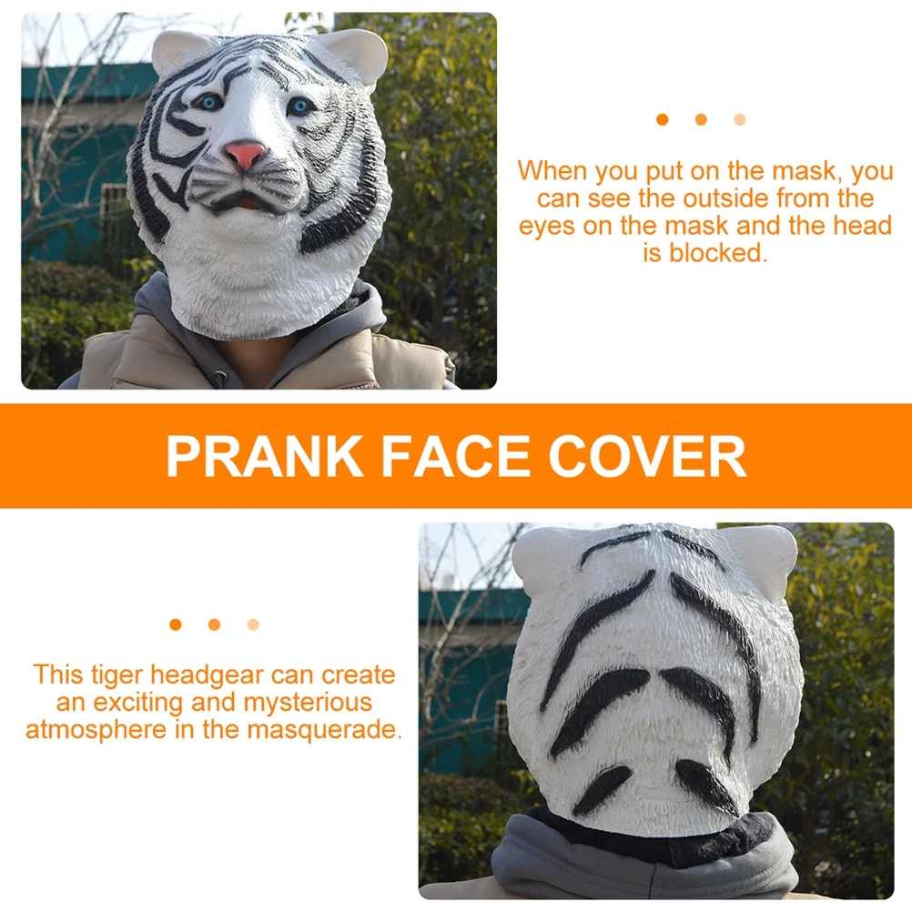 

Clothing Tiger Headgear Miss Mask Halloween Emulsion Costume Masks Cosplay Face