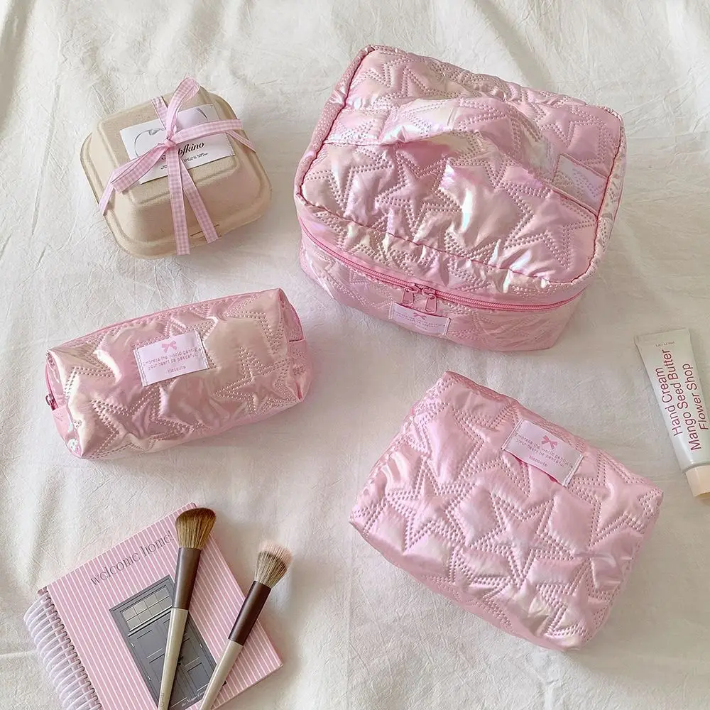 حقيبة مكياج بتصميم INS Star حقيبة مستحضرات تجميل محمولة بيرليسسينت ذات سعة كبيرة حقيبة أدوات الزينة المحمولة للاستخدام اليومي