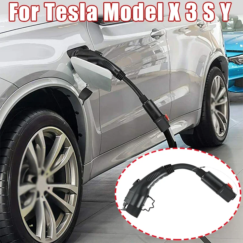 

Переходник для зарядного устройства для электромобиля Tesla Model X 3 S Y EVSE Tesla к SAE J1772, тип 1, 40 А, 250 В, американский стандарт