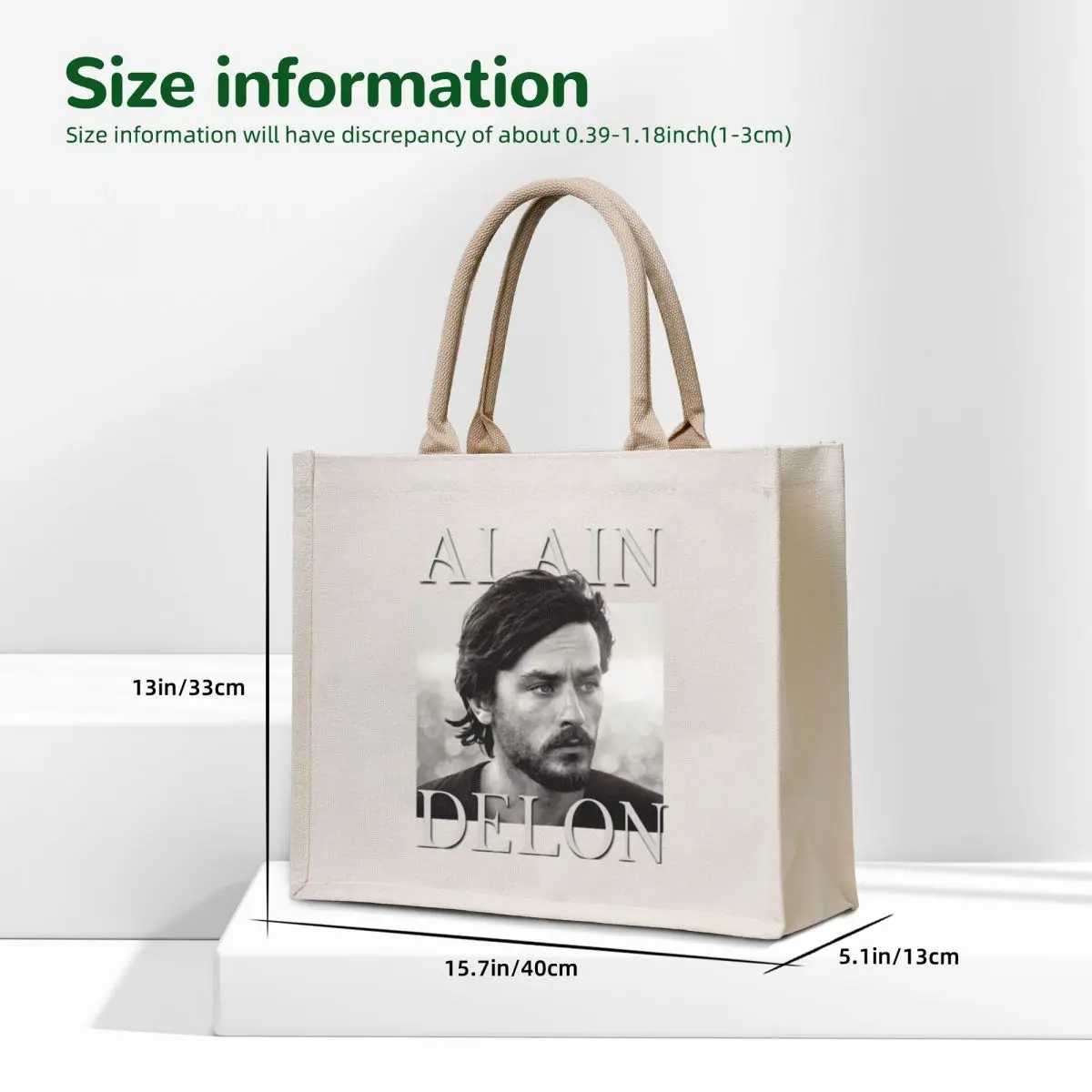 alain delon french Tote Bag large tote bag Women's shopper bag Women's bags