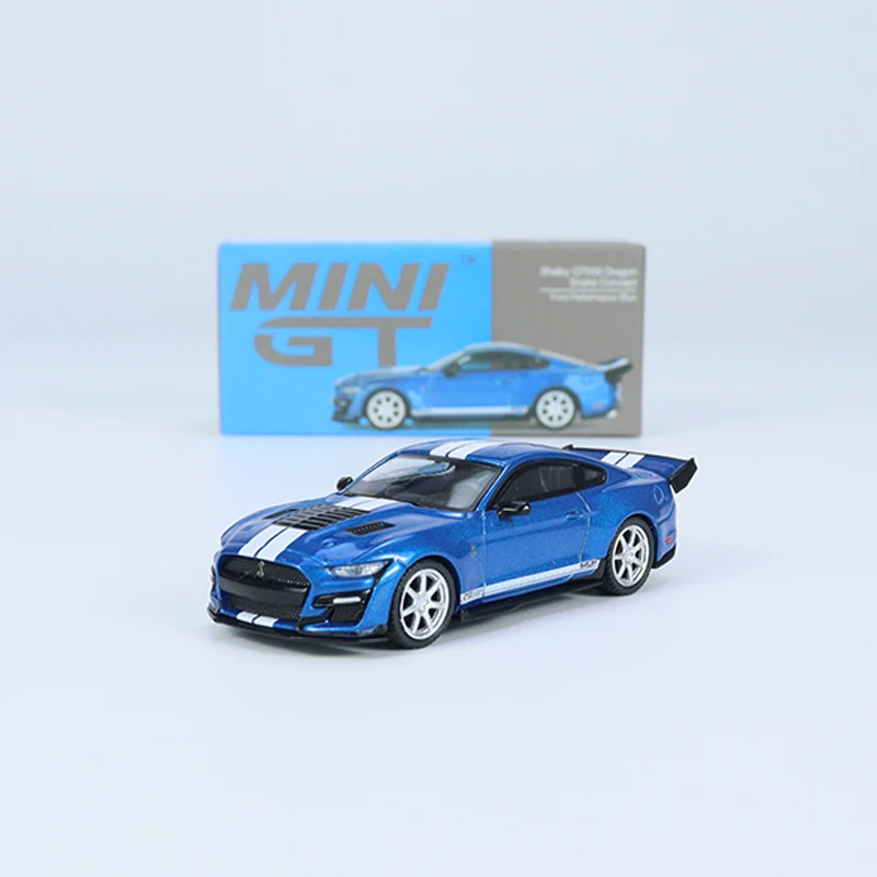 

MINI GT 1:64 Model Car Shelby GT500 Dragon Snake Concept #568 Blue Display Gifts