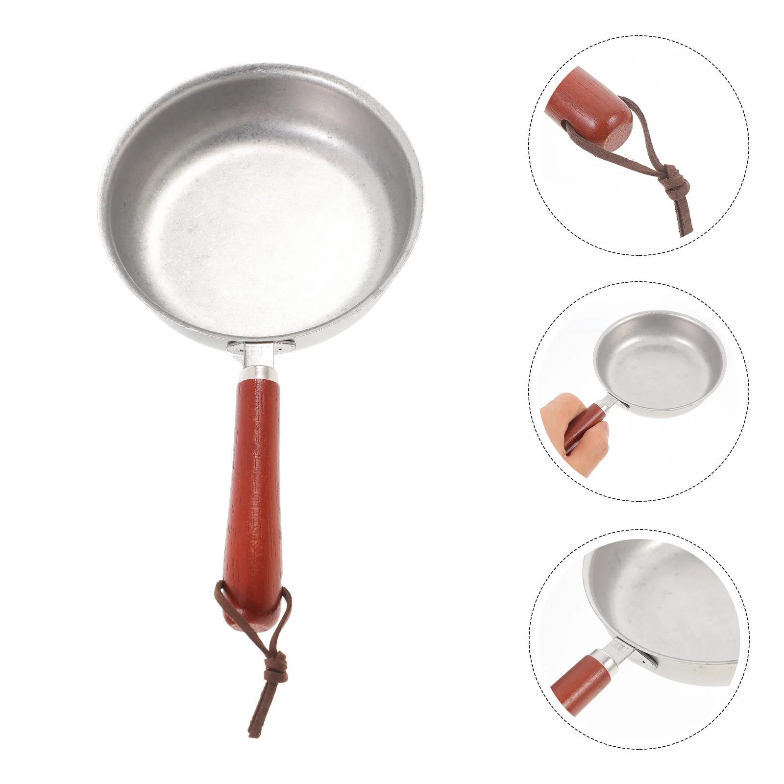 

Mini Non-stick Pan Butter Melting Pot. Stainless Steel Fried Egg Household Small Oil Skillet