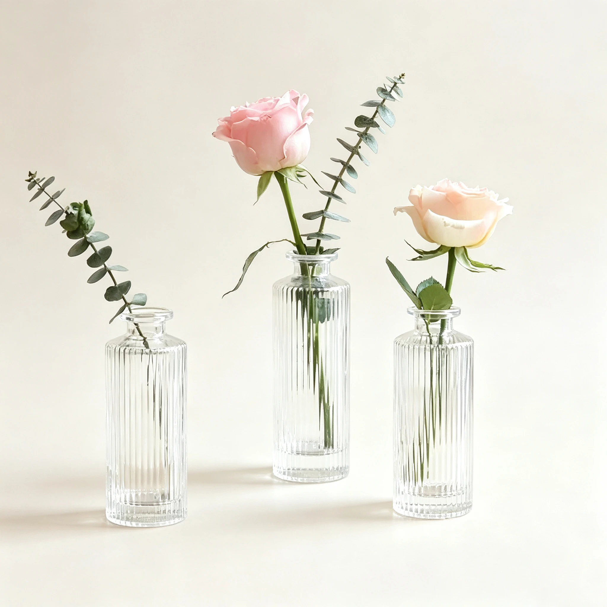 150ml Clear Glass Reed Diffuser Bottle Refill Empty Aroma Vase Hotel Home Decor Mini Transparent Flower & Perfume Glass Bottle