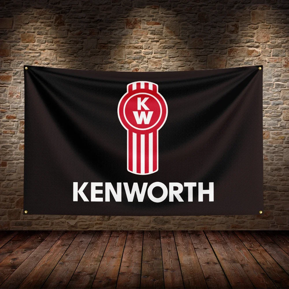 3x5 FT K-Kenworths Racing  Flag Polyester Printed Car Flags for Room Garage Decor