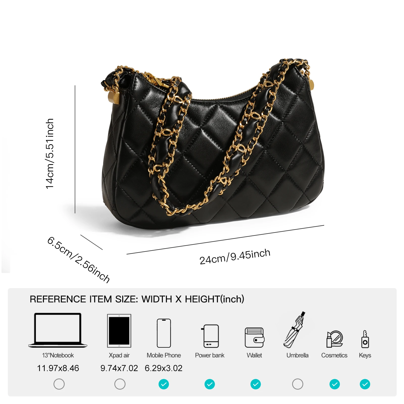 ITAMOOD New Quilted Luxury Shoulder Bag, Leather Diamond Crossbody Bag, Original Design Handbag