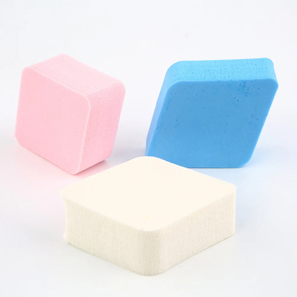 4pcs Four-Color Diamond Powder Puff Natural Sponge Makeup Blender For Foundation Blusher Face Applicator Tool