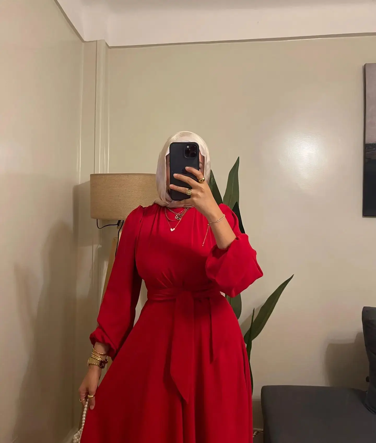 Jirocum Arabie Saoudite Élégant Rouge Musulman Robes De Bal Femmes O Cou Robe De Soirée Longueur De Cheville Une Ligne Robes D'occasion Formelles