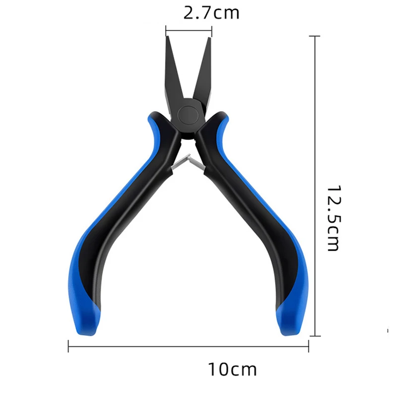 1PC Flat Mouth Pliers DIY Hand Tied Hook Tool Jewelry Line Dipping Plastic Handle Tools Pull Sub Pliers