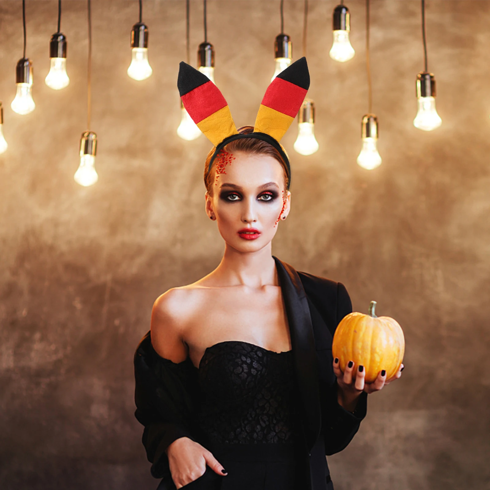 

Bunny Ear Hairband for Women Lightweight Party Headwear Halloween Costume Accessory Carnival Celebration Decorative Hair Hoop