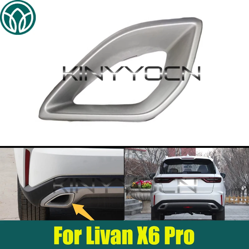 

Car Rear Exhaust Muffler Tail Throat Pipe Trim Replacement For Livan X6 Pro