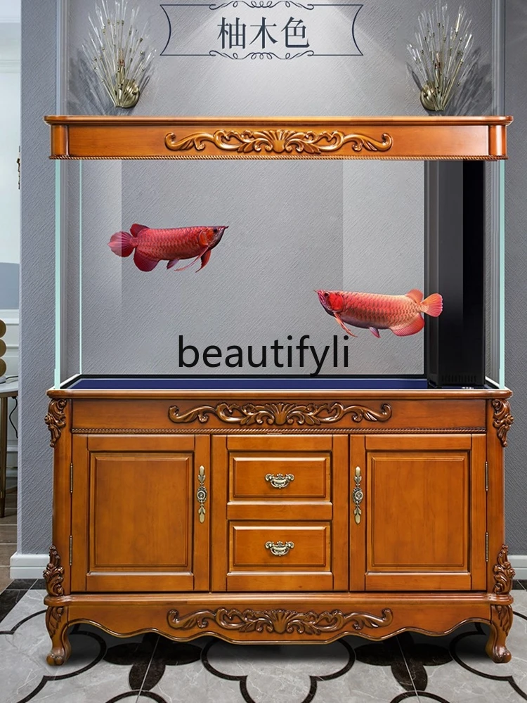 Fish tank living room large high-end office bottom filter ecological new ultra-white bottom filter