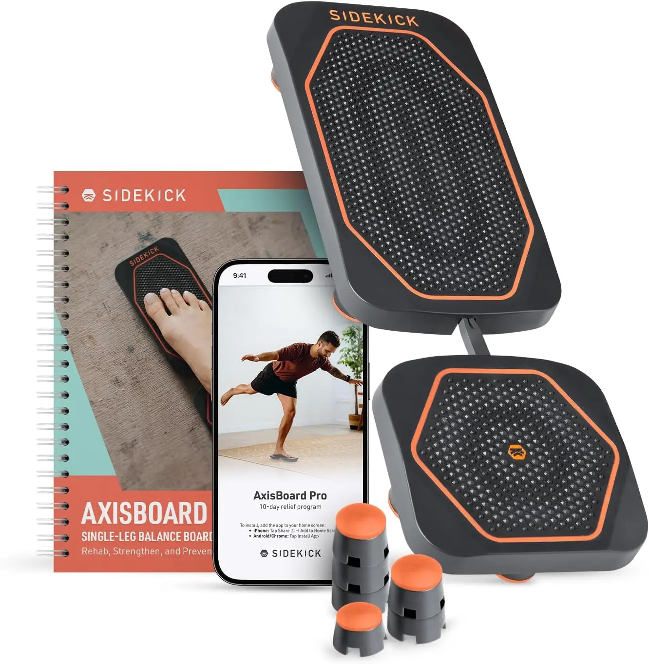Foot and Ankle Rehab Physical Therapy, Plastic Material, Various Colors, Include PT Guide and App