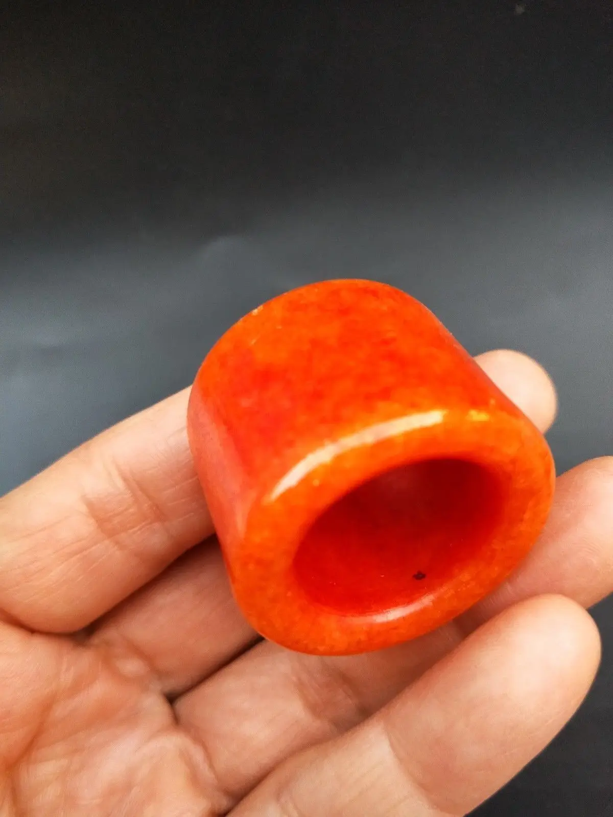 Chinese nephrite Jade Archer's Thumb Ring Banzhi Rare