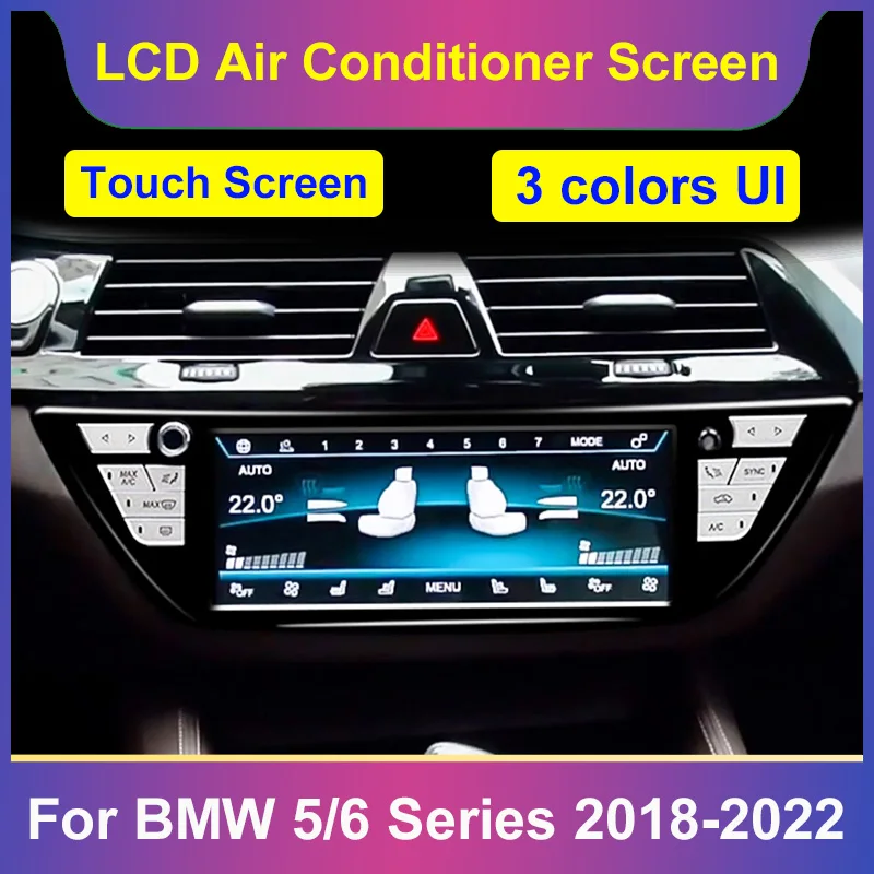 

Air Conditioning Climate Control Screen For BMW 5 6 Series G30 G31 G38 GT M5 F82 G82 2018-2022 AC Panel Touch Board LCD Digital