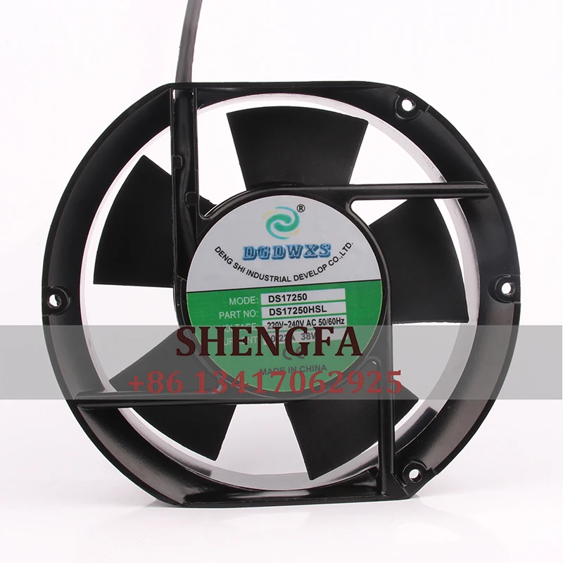 

DGDWXS DS17250HSL Case Cooling Fan AC220V 38W 172X150X51MM 17CM 17251 Dual Ball Bearing Cabinet Heat Dissipation