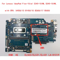 Nouveau Pour Lenovo urgence aPad Flex-15iwl C340-15IWL Ordinateur Portable Carte Mère remplacer 5B20S41926 modèles CPU 5405U I3 I5 I7 RAM 4G LA-H101P mersible