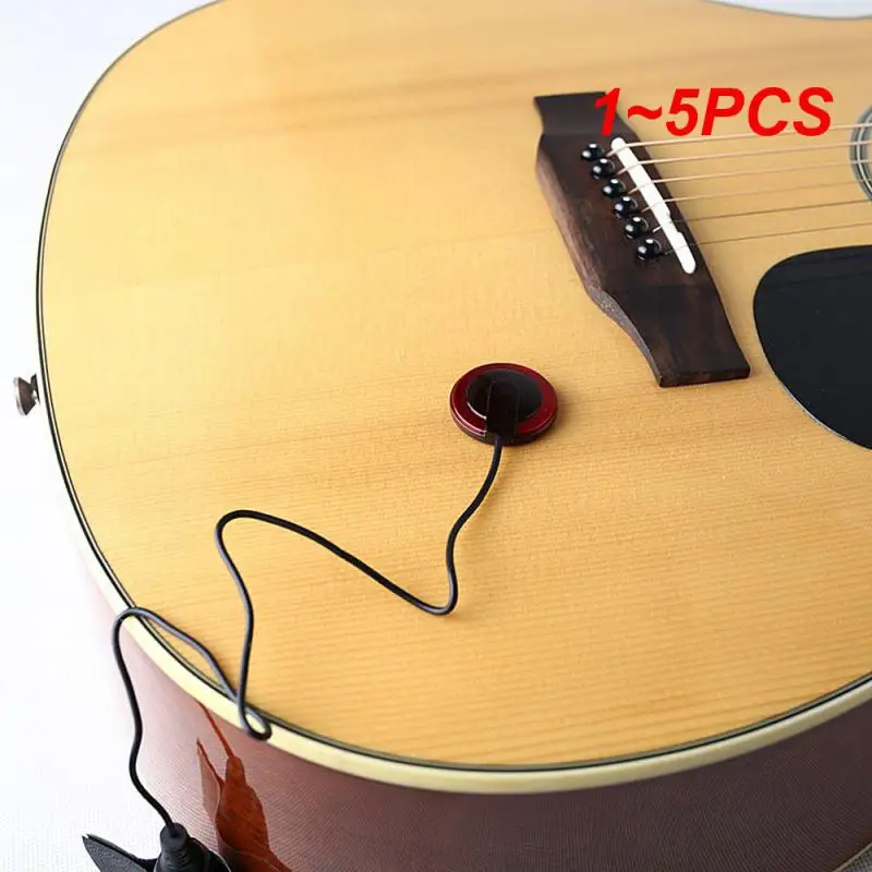 1~5PCS Portable Guitar Pickup Professional Piezo Contact Microphone Pickup Easy To Install For Violin Ukulel Guitar Accessories