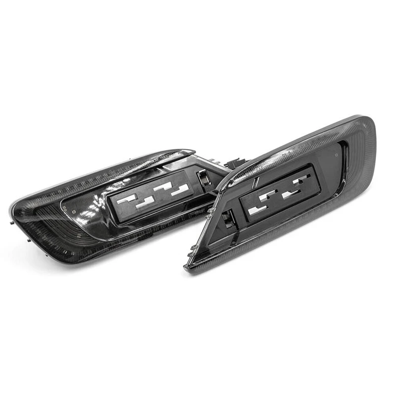 Luz LED de posición lateral dinámica, lámpara de señal de giro para Mini Cooper F54 Clubman 16-23 63137358469,63137358470, negro ahumado