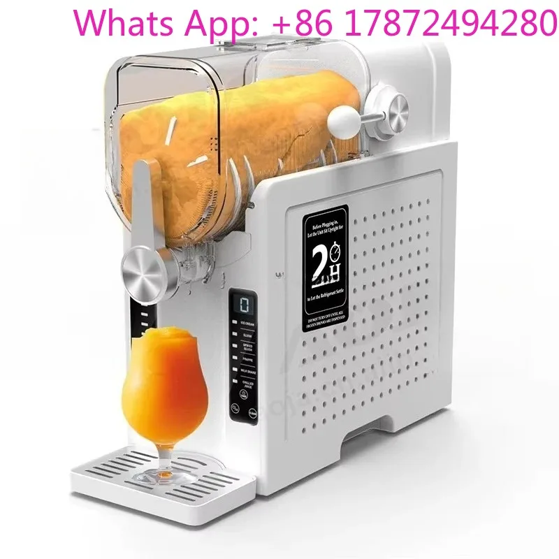 Single Automatic Portable Frozen Beverage Machine, Soft Ice Cream Maker for Home Use