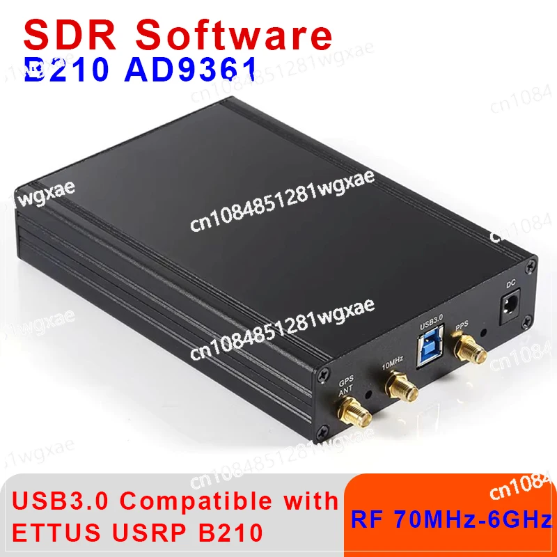 Open Source Software Radio Frequency Rreceiver B200 AD9361 RF 70MHz-6GHz SDR Software Defined Radio Compatible with USRP B200